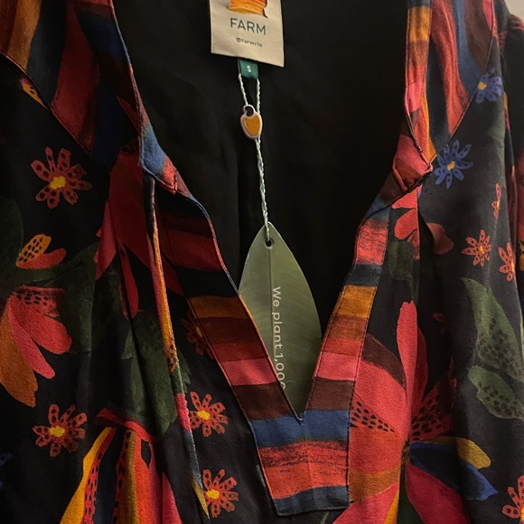 Farm Rio Black Banana Sky
Mini Dress Colorful Floral Dress Size Small NWT - Picture 10 of 14